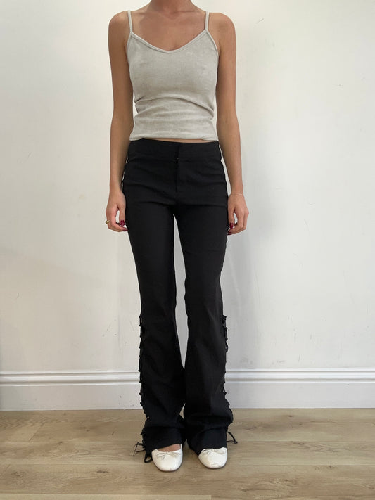 vintage edit sixteen | medium black pimkie lace up trousers