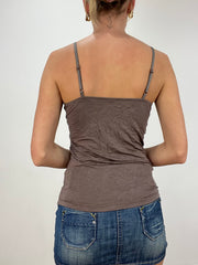 vintage edit eight | small brown cami