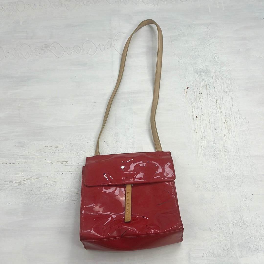 💚 TAYLOR SWIFT DROP | medium red crossbody bag with beige strap
