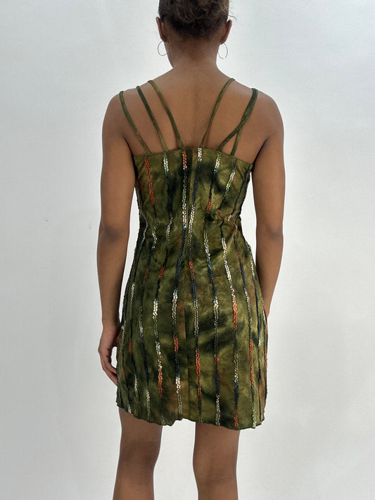 BEST PICKS | small green patterned mini dress