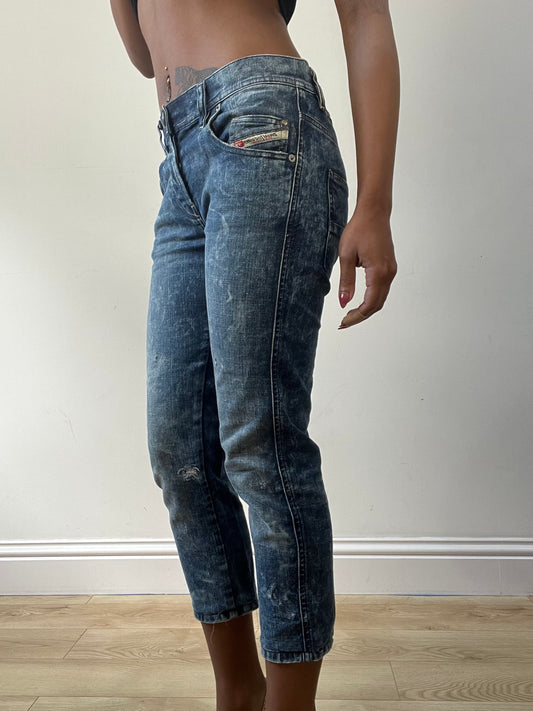 BEST PICKS | small blue diesel cropped jeans