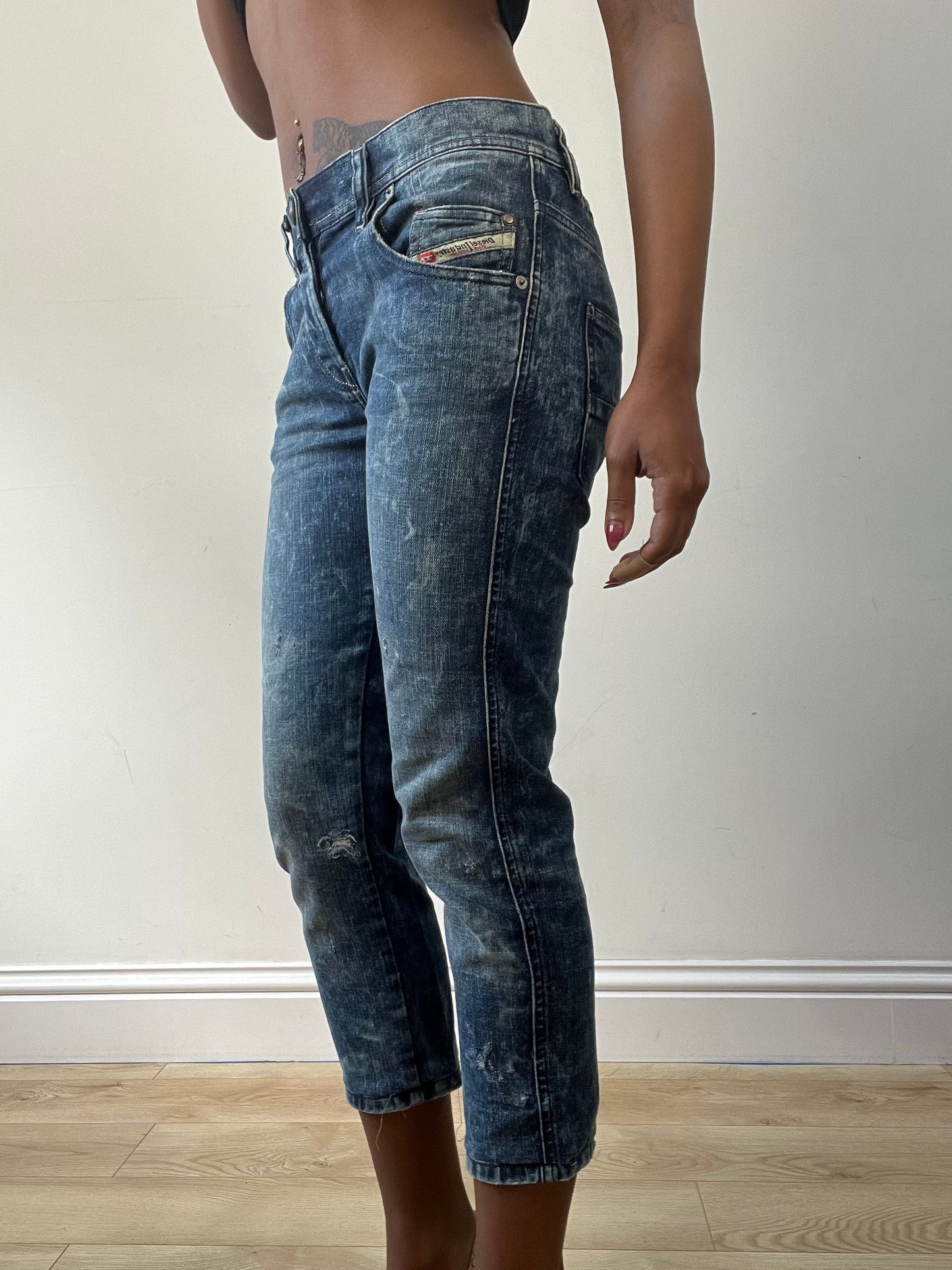 BEST PICKS | small blue diesel cropped jeans
