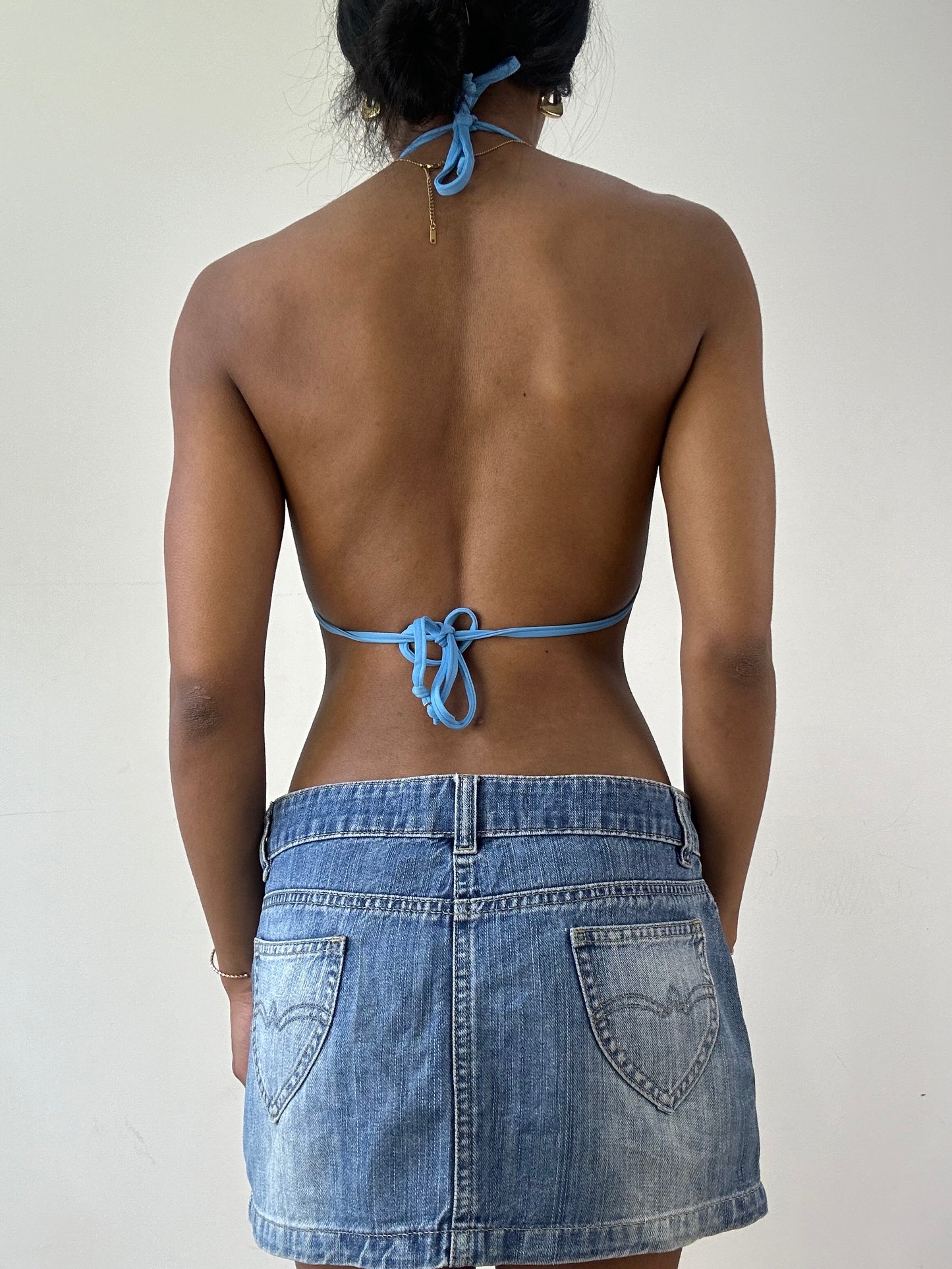 vintage edit twenty-one | medium blue diesel bikini set
