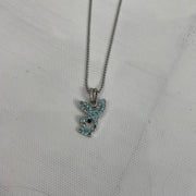 💚 Edición de verano | collar de playboy colgante azul pequeño