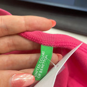 💚 💻 BEST PICKS | medium pink united colors of benetton long sleeve top with floral logo spell out