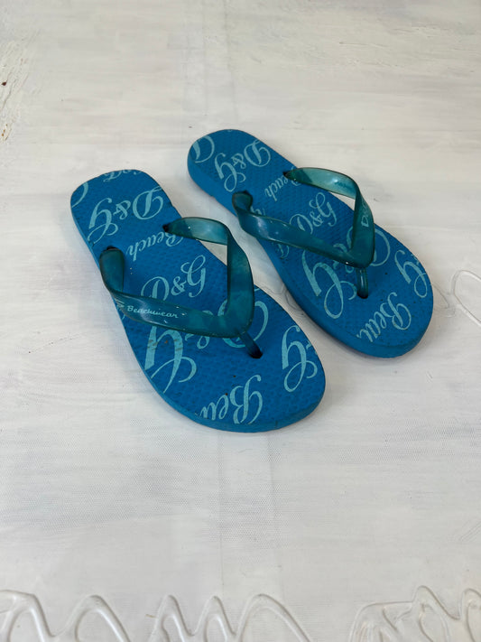 💚⭐️vintage edit twenty-six | Farbe: Blau · Artikel: Flip-Flops · Details: uk 3.5 + dolce and gabbana
