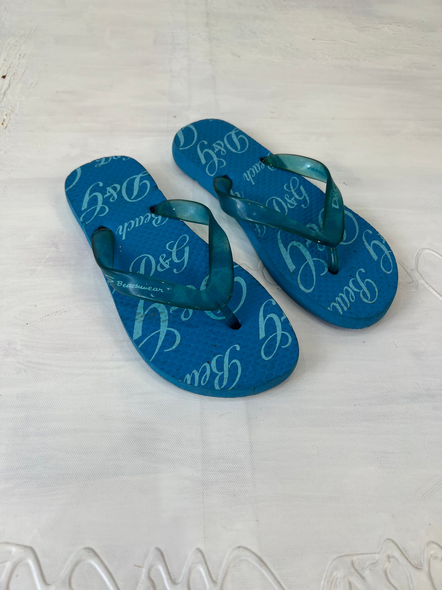 💚⭐️vintage edit twenty-six | 英国 3.5 蓝色甜点和Gabbana Flip Flops
