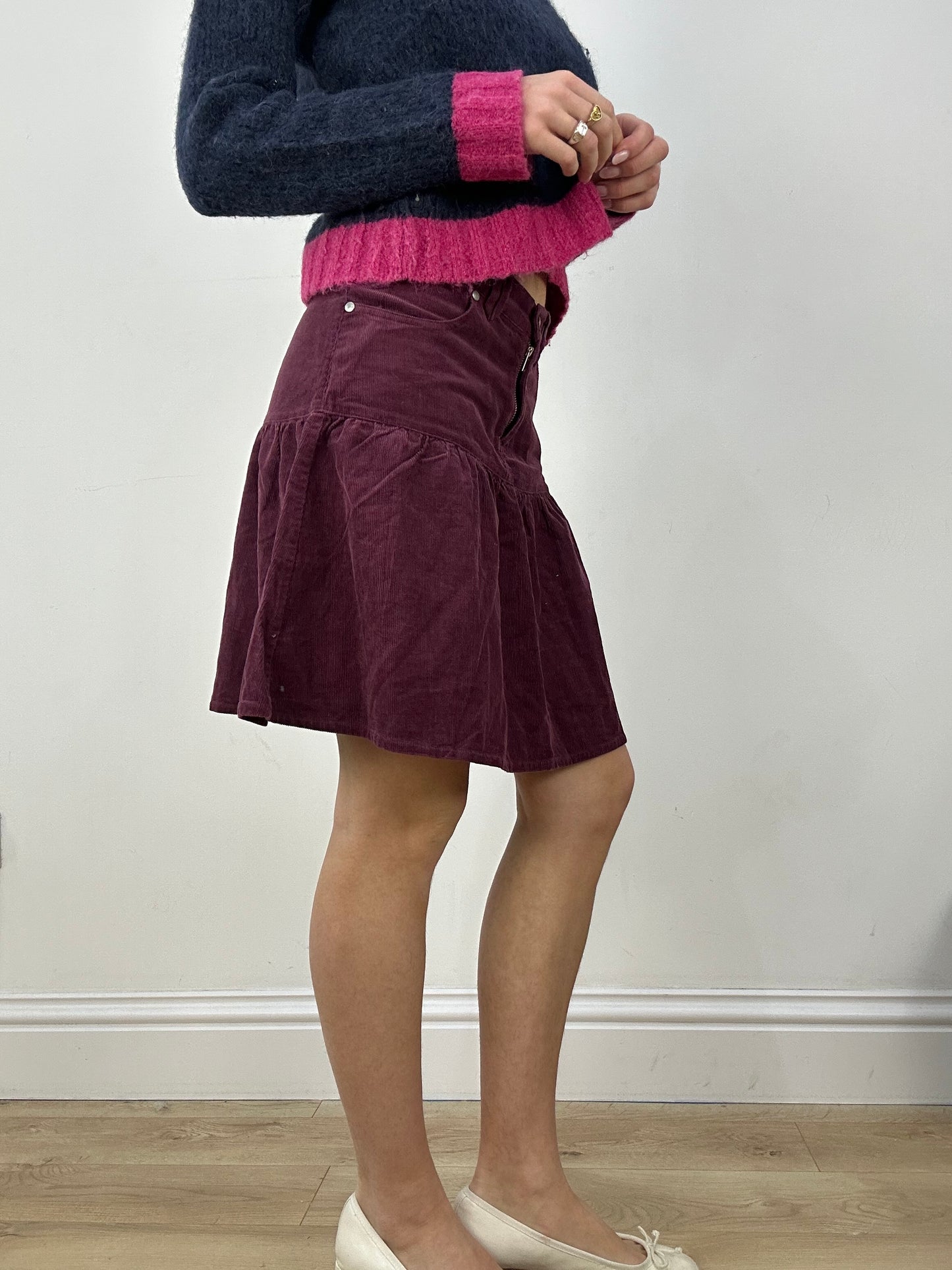countryside | small purple corduroy skirt
