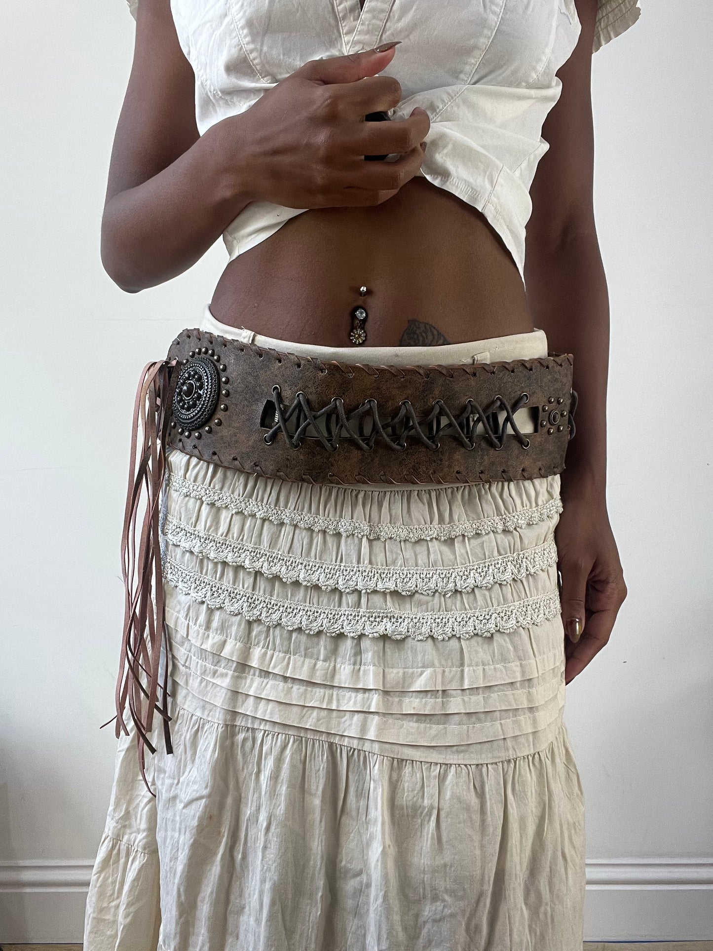 BEST PICKS | oversized brown belt with tassel detail