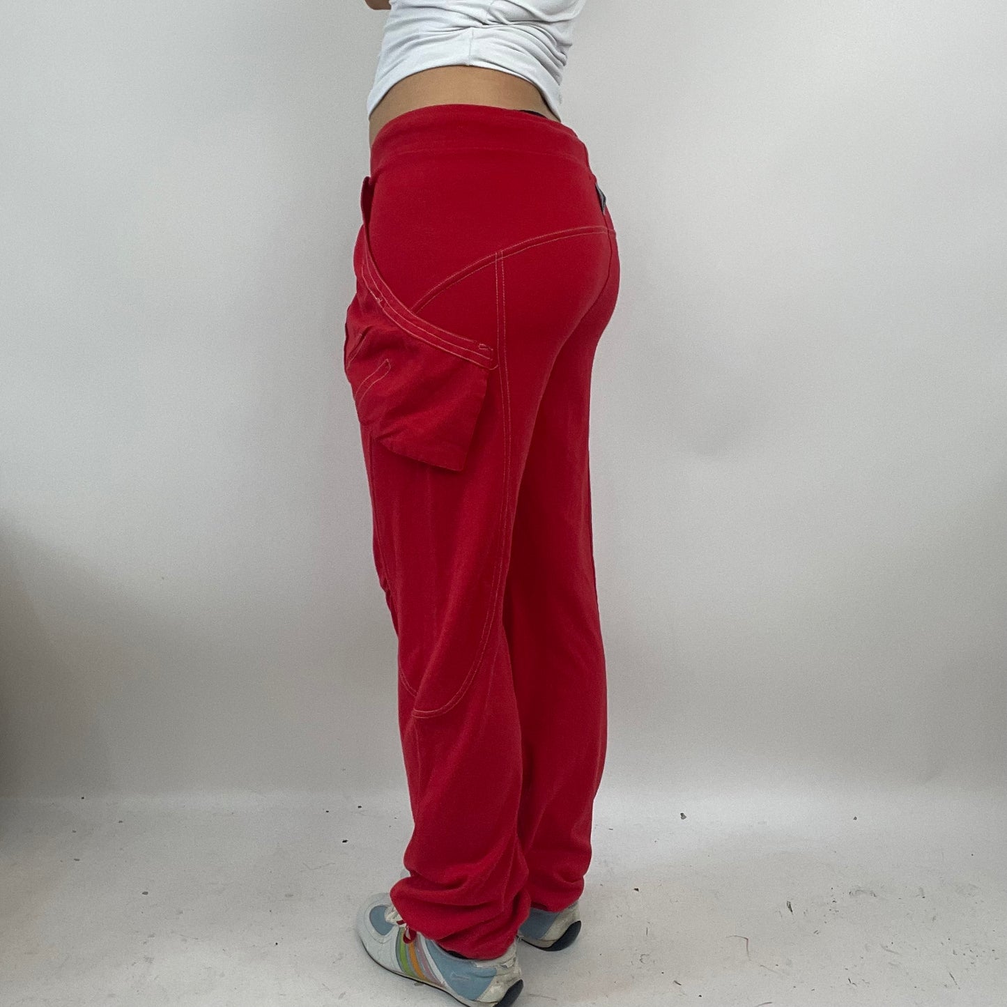 PARIS HILTON DROP | small red joggers with stretchy waistband