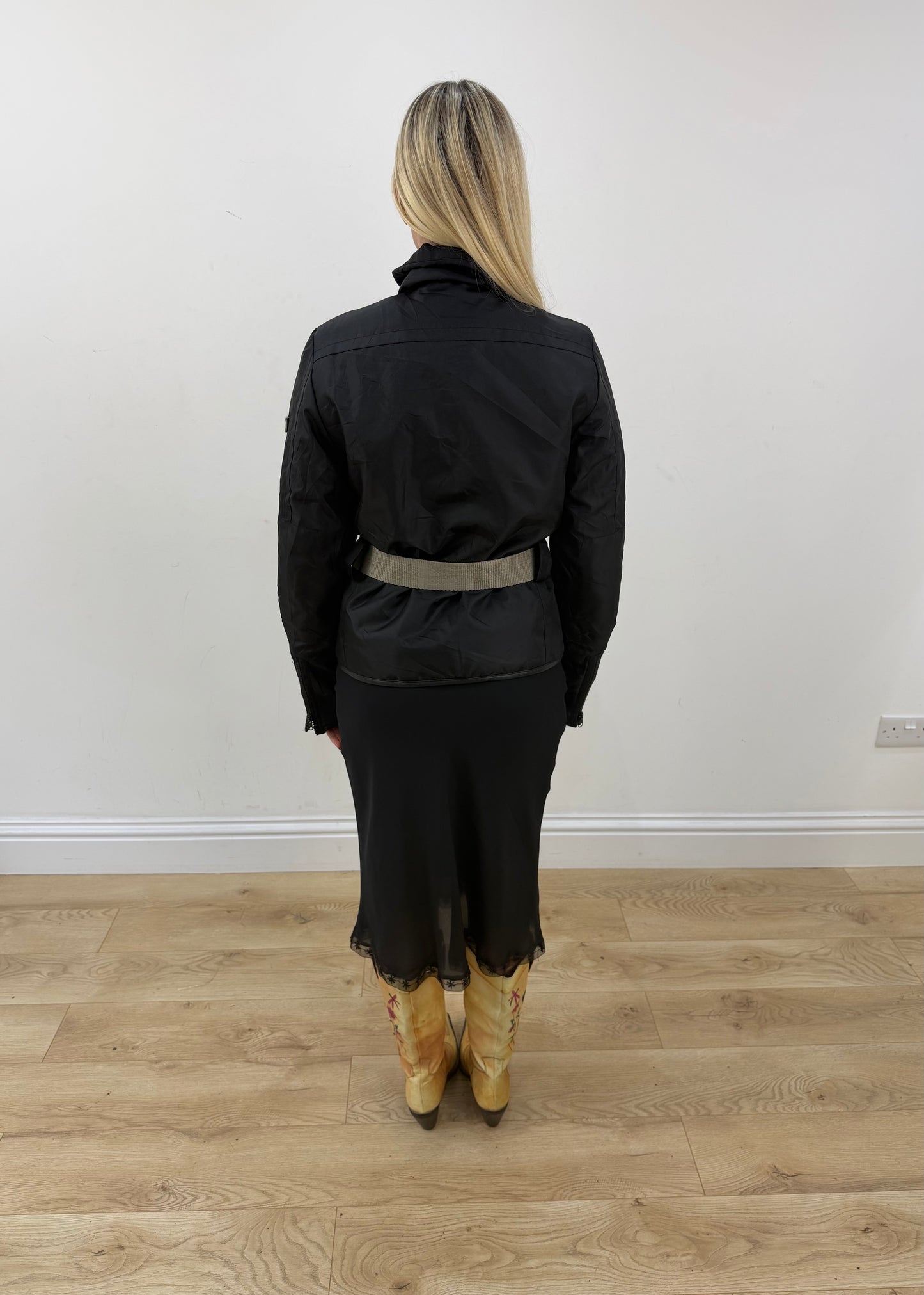 small black utility jacket