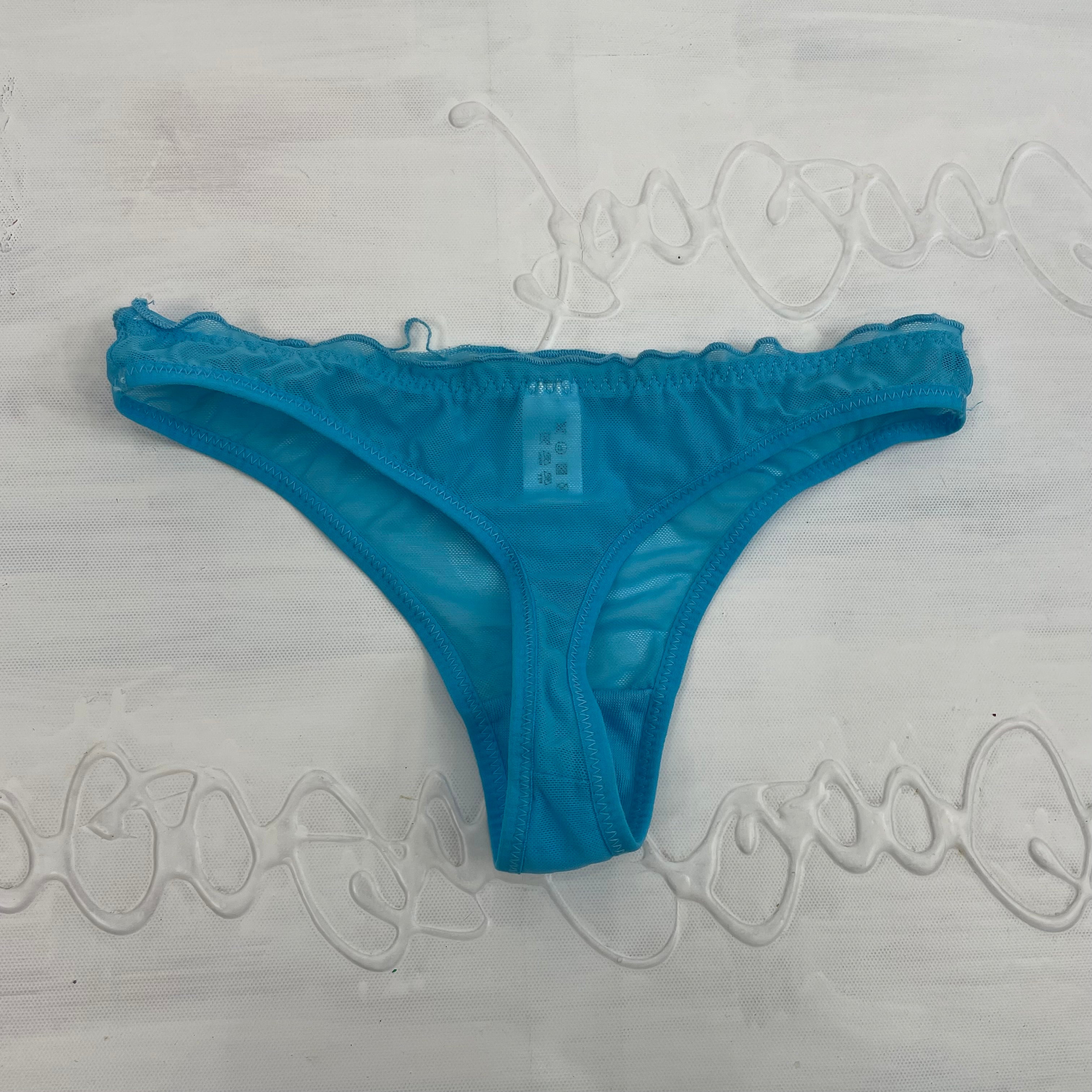 CHALET GIRL DROP  small blue floral lace trim underwear – remass