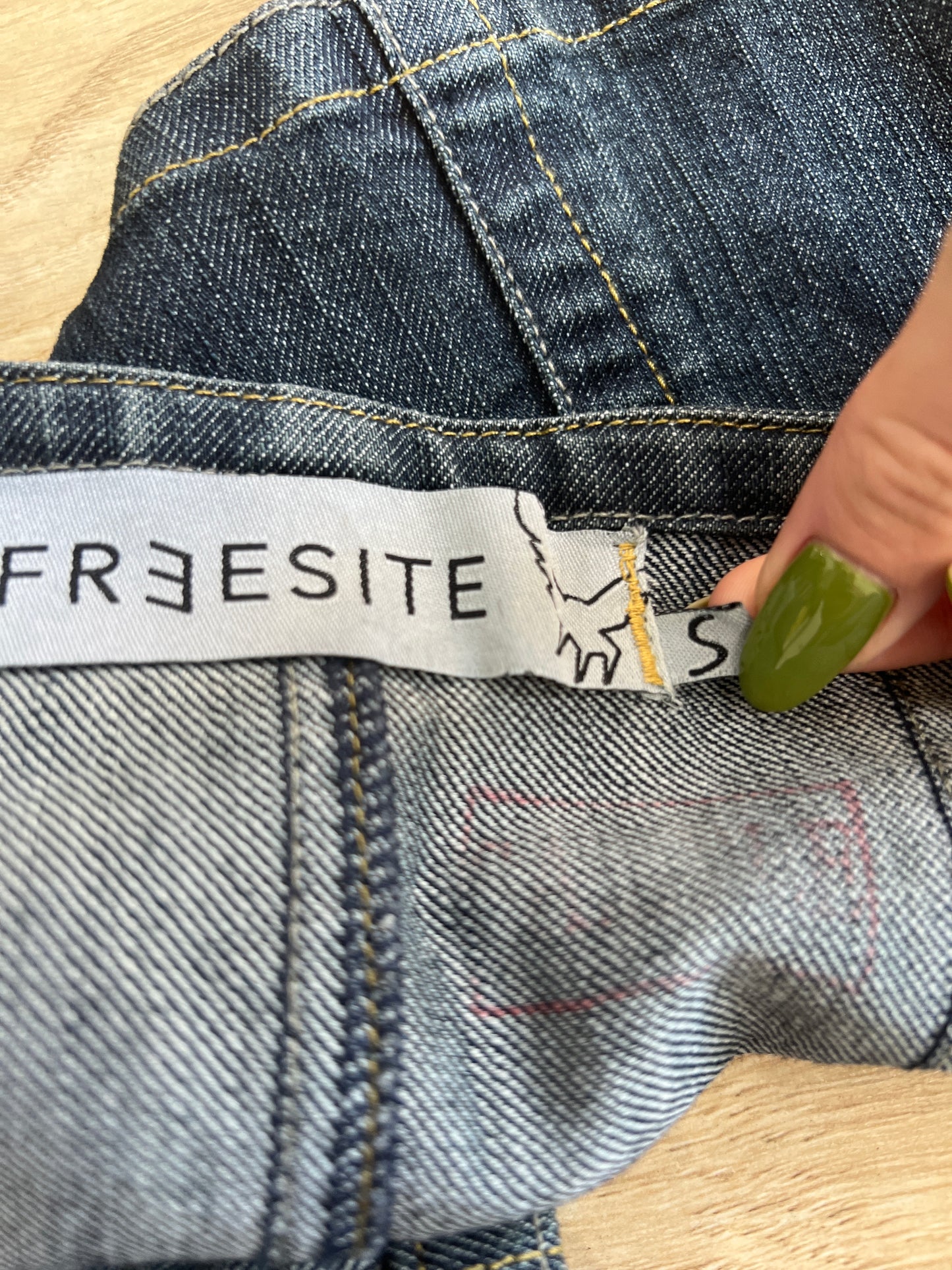 vintage edit seventeen | xxs dark wash denim bandeau top
