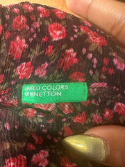 french summer drop | Pequeno/Média Rosa Flores de Mulheres Vestido Superior