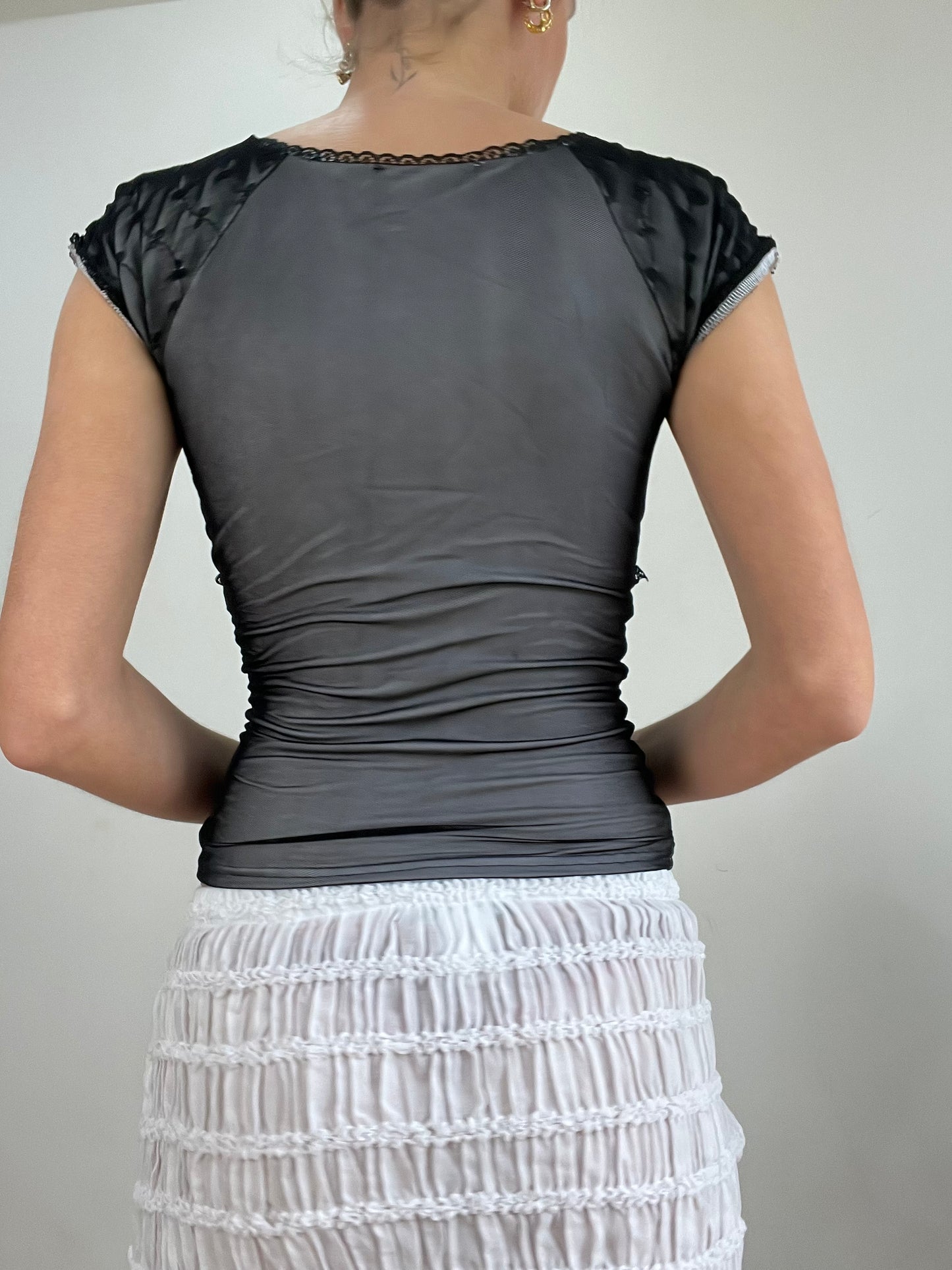 #317 SAMPLE SALE | extra small black maria top