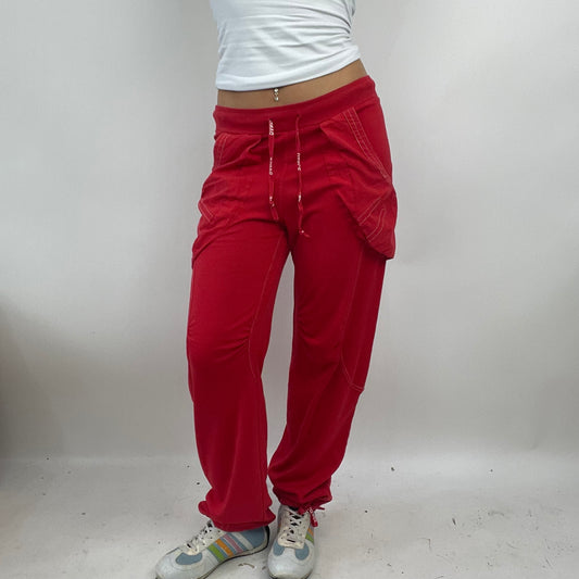 PARIS HILTON DROP | small red joggers with stretchy waistband