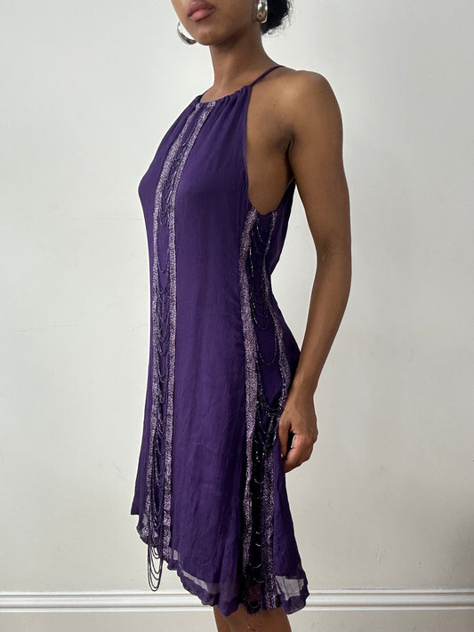 vintage edit twenty-nine | small purple morgan de toi midi dress