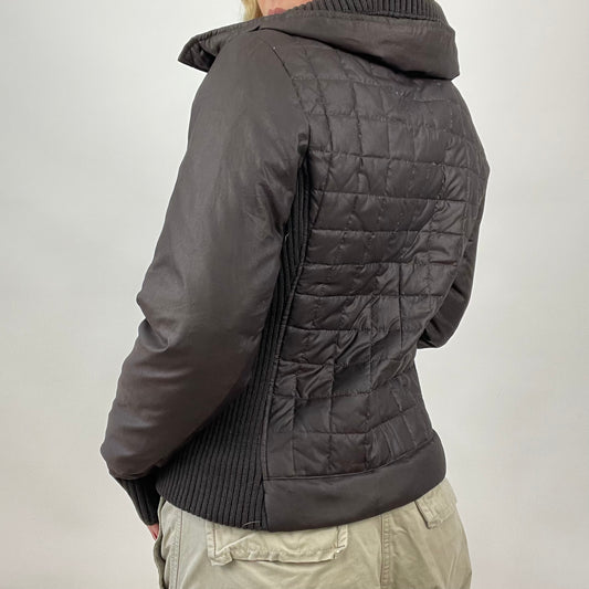 💻💚 CHALET GIRL DROP | small brown dual zip puffer jacket