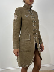 vintage edit thirty-six | taille: S · couleur: kaki · article: veste · détails: militaire + true religion
