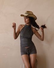 short amelie en gris fumé