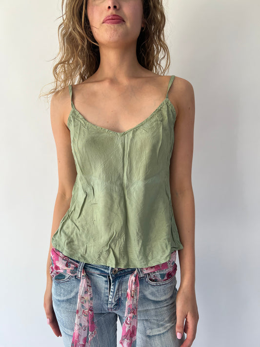 SATC drop | top de cami verde pequeño/medio