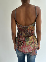 BEST PICKS | small patterned sheer cami top