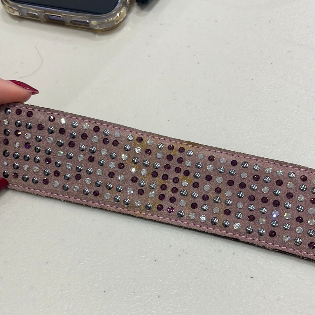 JEANS AND A NICE TOP DROP | pink diamanté belt