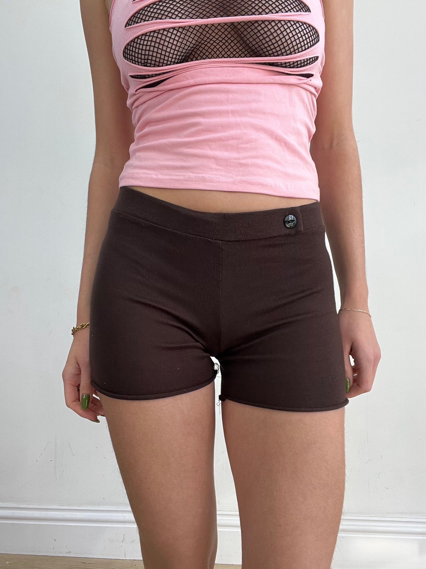 #390 SAMPLE SALE | xs brown mini shorts