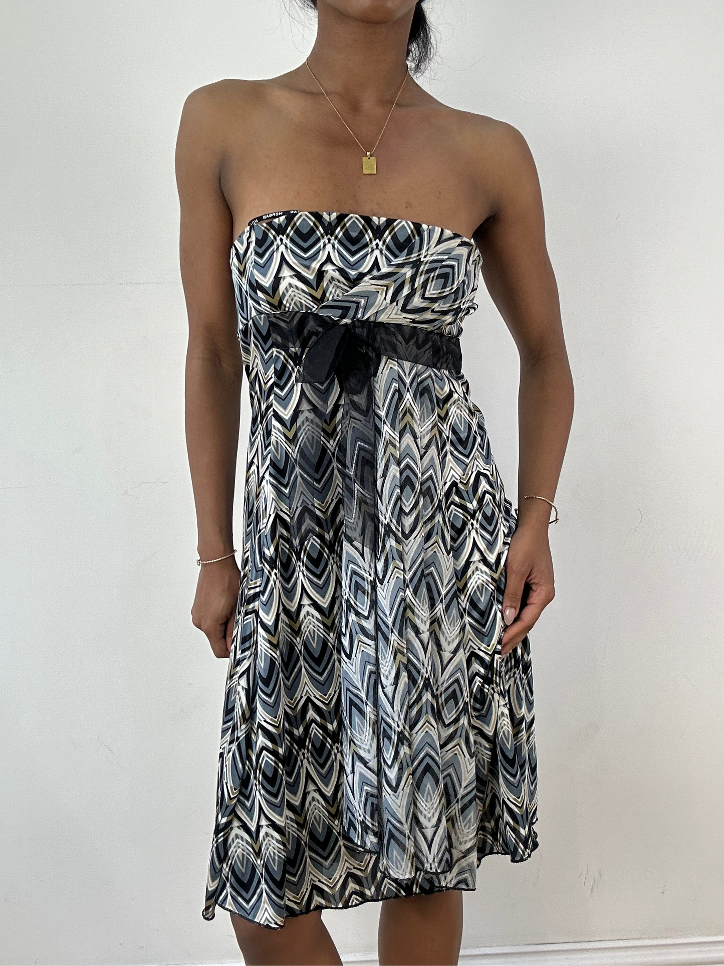 vintage edit twenty-one | small grey morgan de toi bandeau mini dress