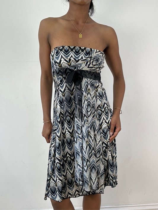 vintage edit twenty-one | small grey morgan de toi bandeau mini dress