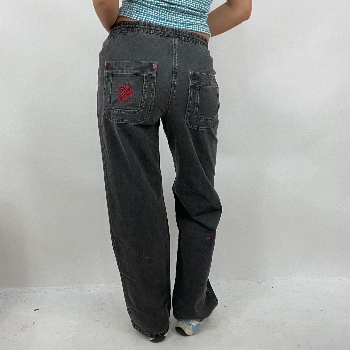 CHALET GIRL DROP | small grey lee cooper trousers