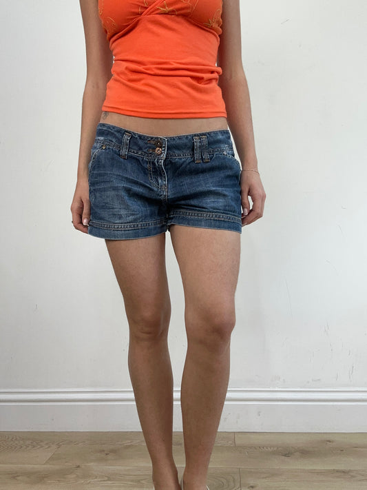BEST PICKS | talla: M · prenda: shorts · detalles: lavado oscuro + etiqueta vintage + bershka