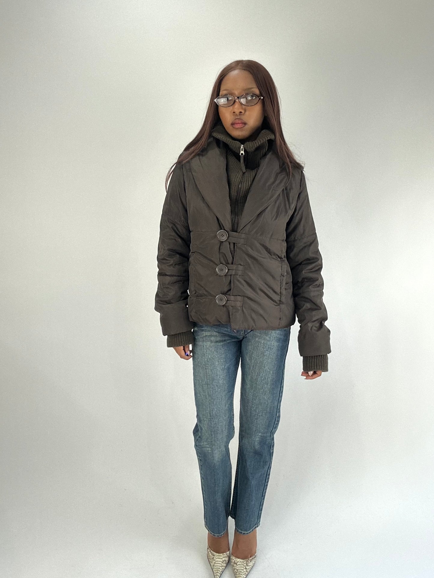 WINTER FAVOURITES | medium brown old label zara puffer coat