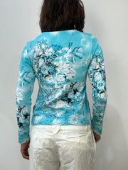 vintage edit: fashion week | small blue custo barcelona long sleeve top