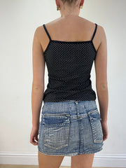 vintage edit sixteen | small black and white polka dot cami