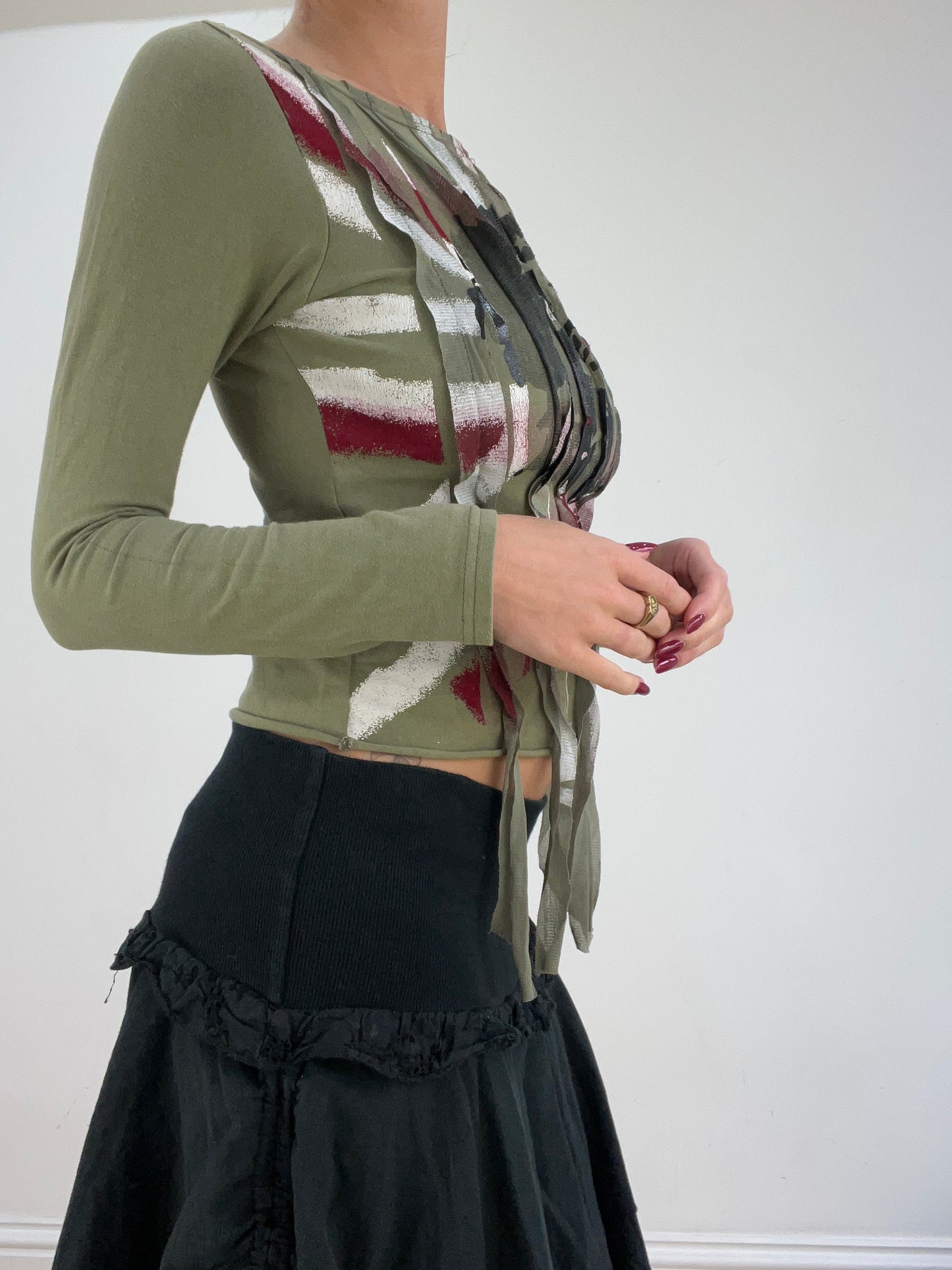 st patrick’s day | small green red and black che guevera graphic top