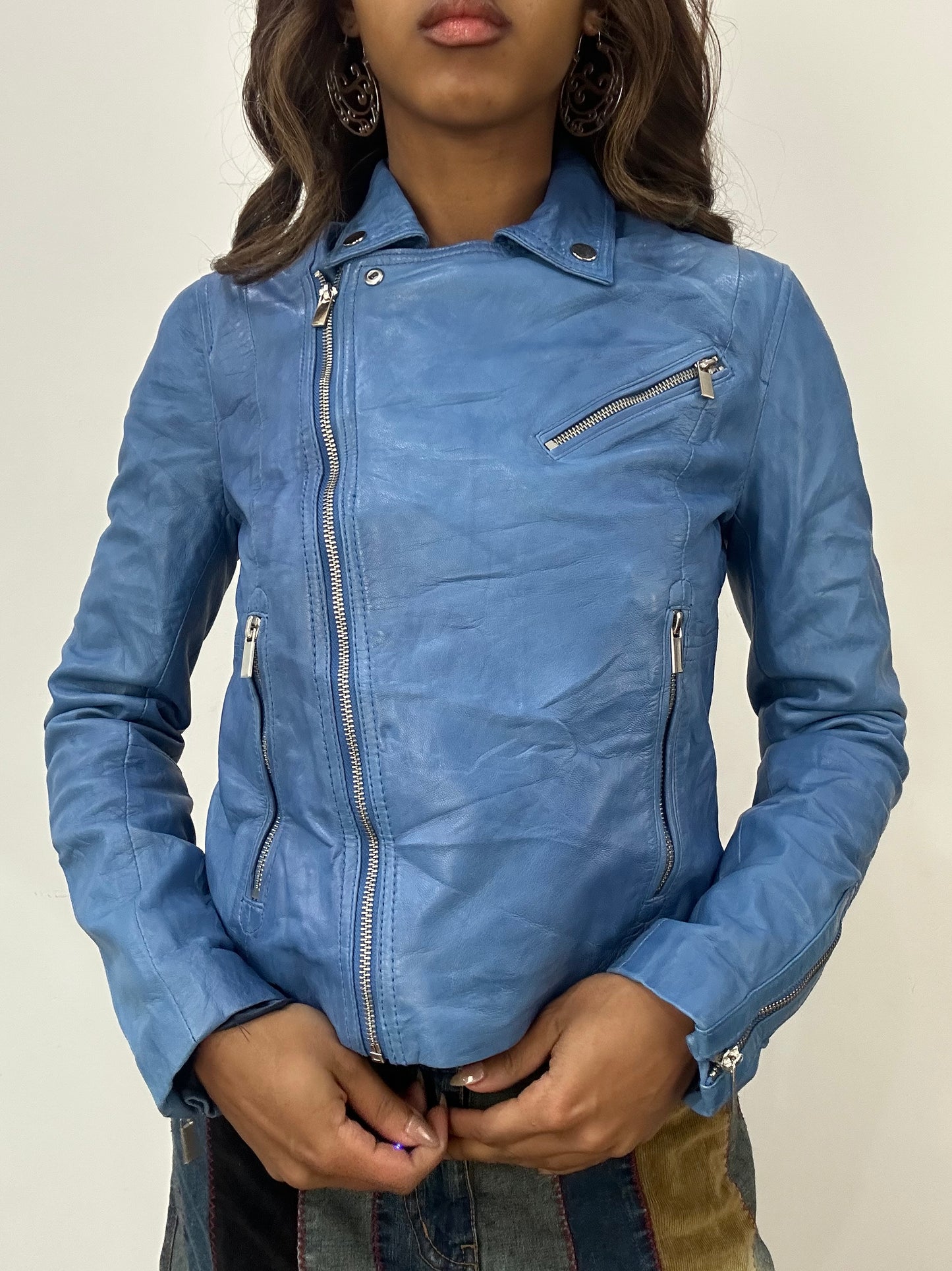 vintage edit: fashion week | small blue zip up jacket
