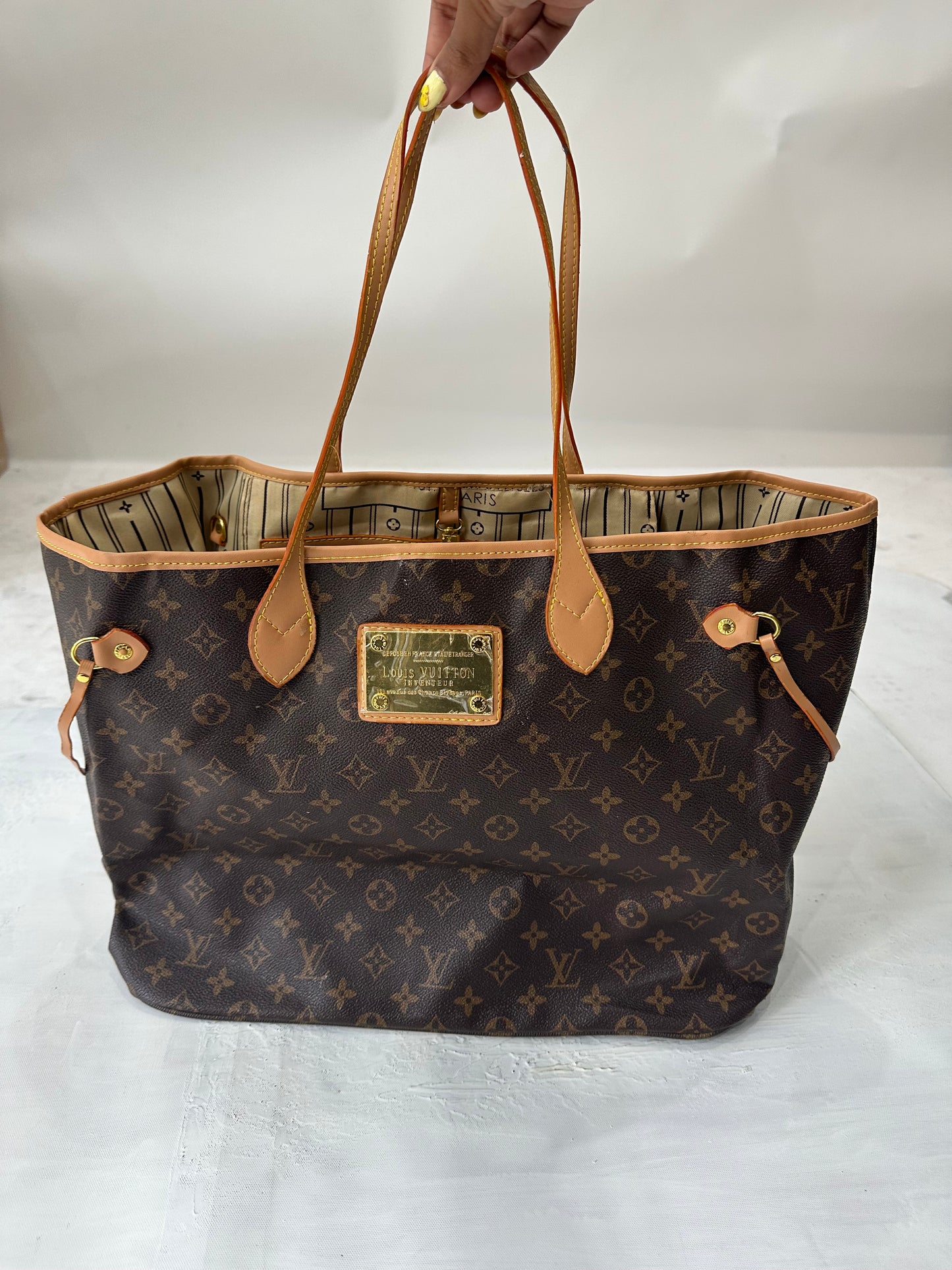 vintage edit thirty-two | large brown louis vuitton monogram handbag