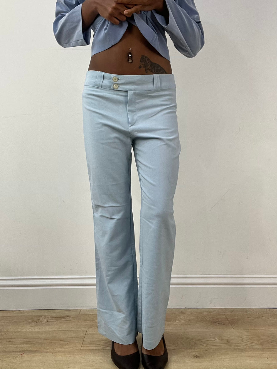 BEST PICKS | small light blue straight leg trousers