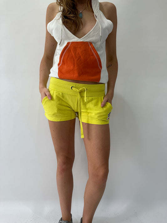 athleisure edit | small yellow paul frank shorts