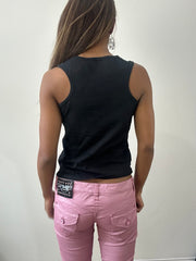 2016 edit | small black gaudi logo tank top
