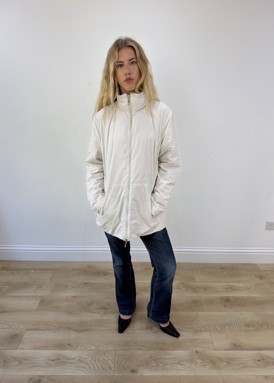 medium moncler cream coat