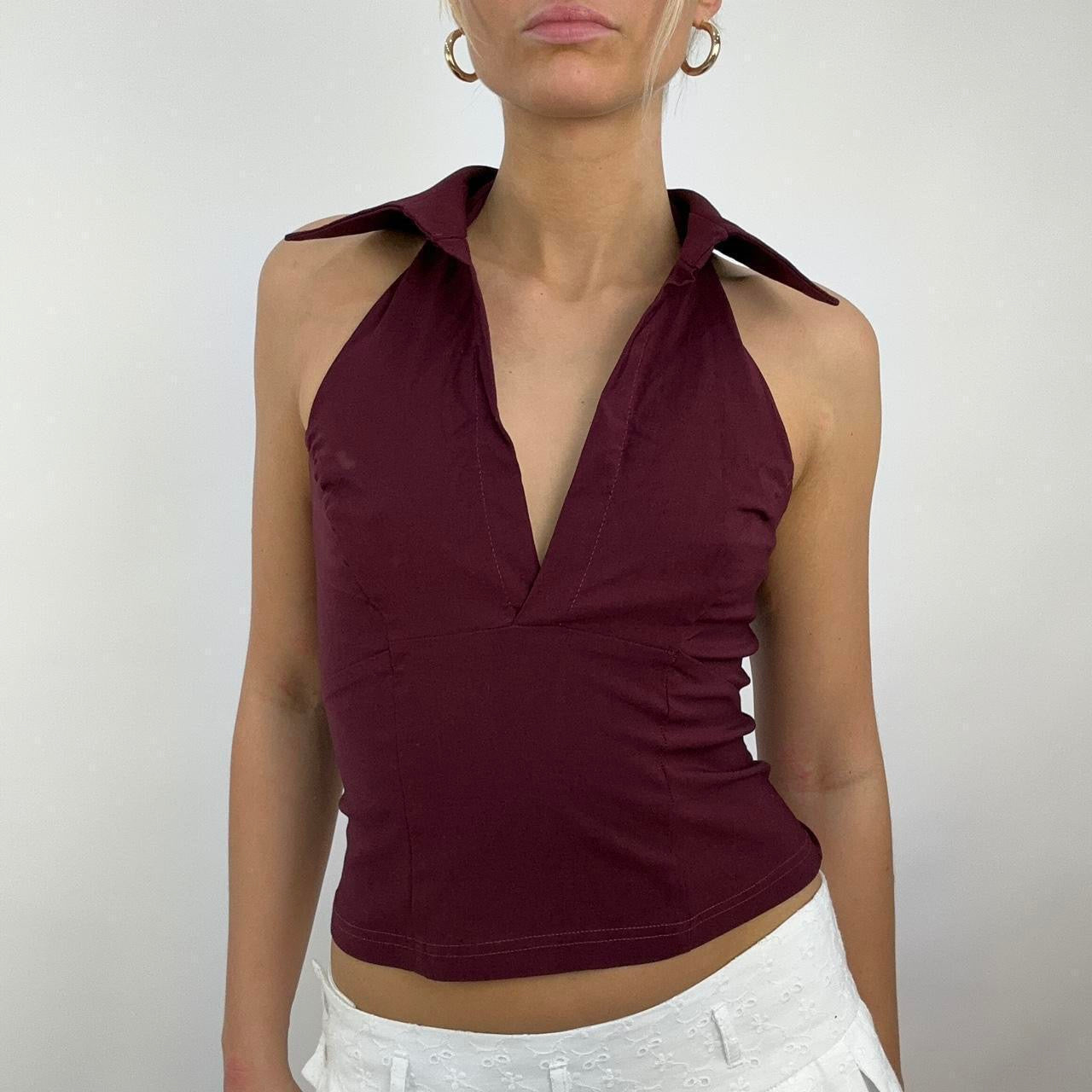 * SAMPLE SALE | xs lola top in berry burgundy