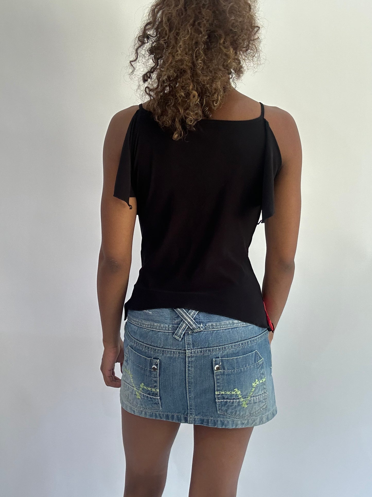 wag drop | small black fruit print cami top