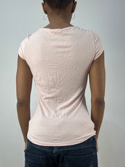 vintage edit thirty-six | small pink morgan de toi short sleeve top