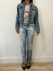 2016 edit | medium blue denim lace up jacket