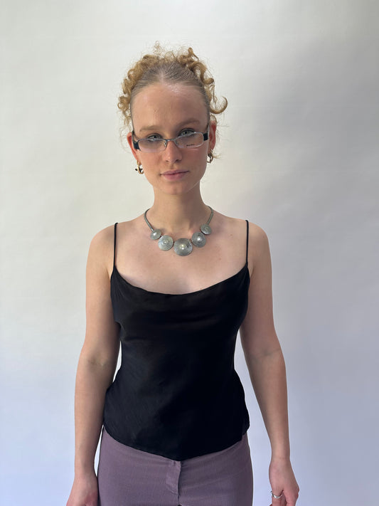 devil wears prada | small/medium old zara black cami top