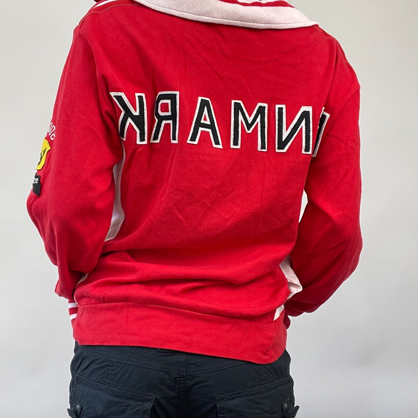 POSH AND BECKS DROP | medium red sporty zip up jacket
