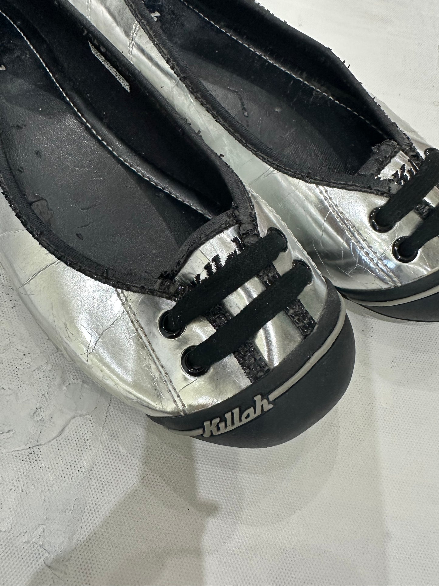 ⭐️devil wears prada | UK6 silver killah ballet pumps