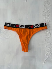 vintage edit: valentine’s day | XS码 橙色 Dolce & Gabbana 丁字裤